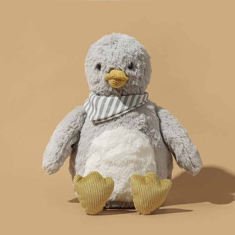 Cozy Gray Penguin in a Scarf Plush โ photo 2