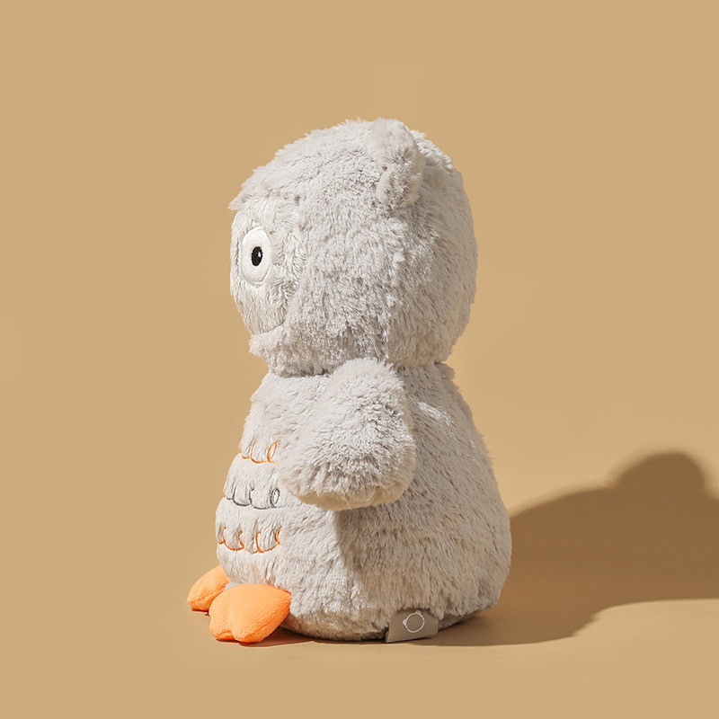 Hoot the Fluffy Gray Owl Plush — photo 3