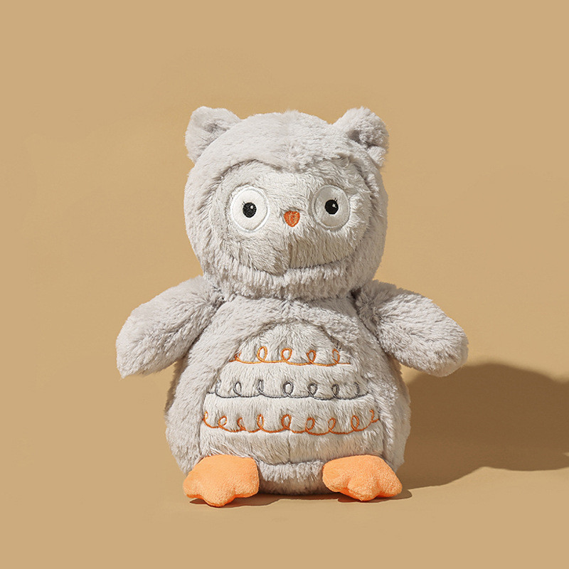 Hoot the Fluffy Gray Owl Plush — photo 4
