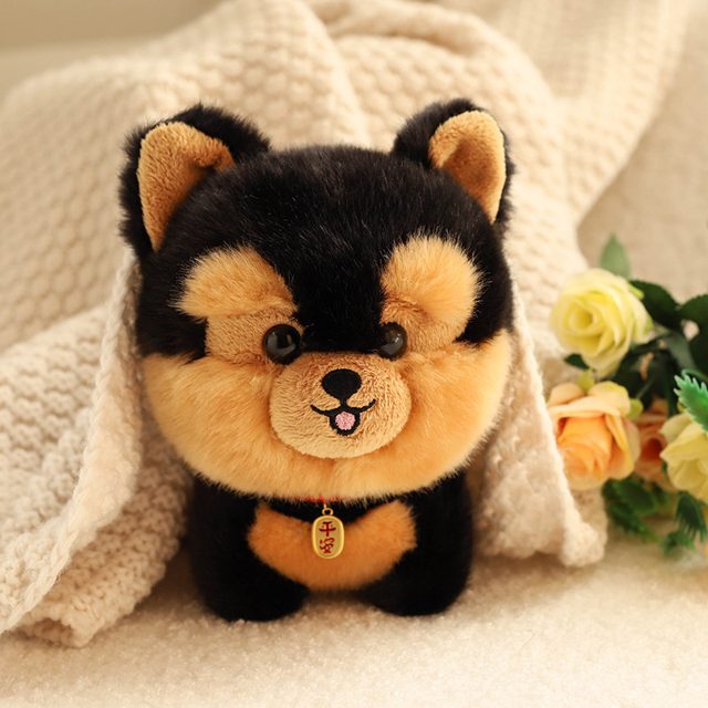 Chonky Black & Tan Puppy Plushie