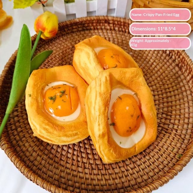 Sunny Fried Egg Toast Squishy