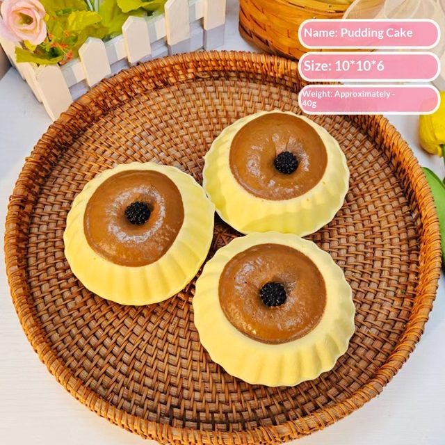 Caramel Pudding Cup Squishy