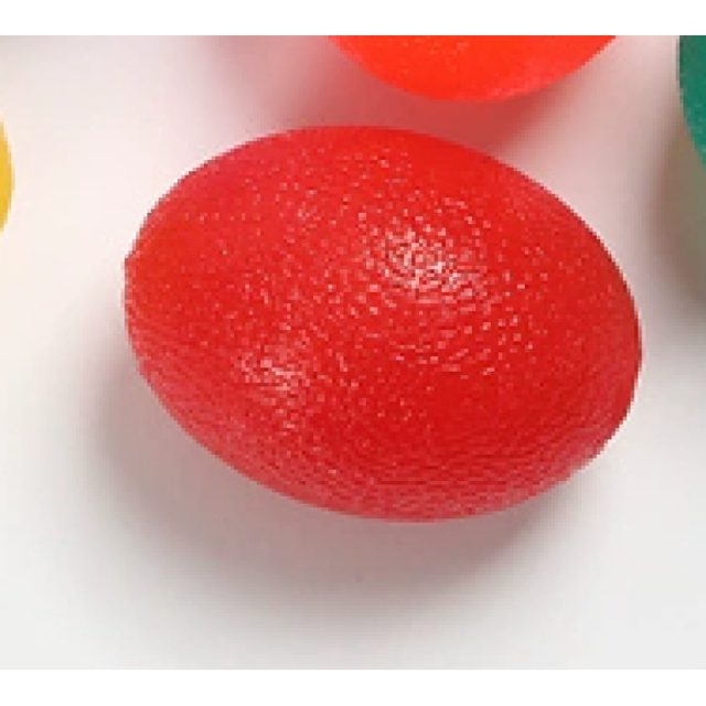 Cherry-Red Egg Squeeze Stress Ball