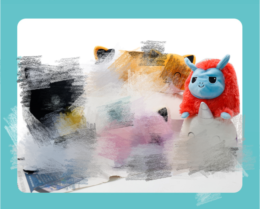 Mood-Flip Fuzzy Monster Plushie โ photo 3