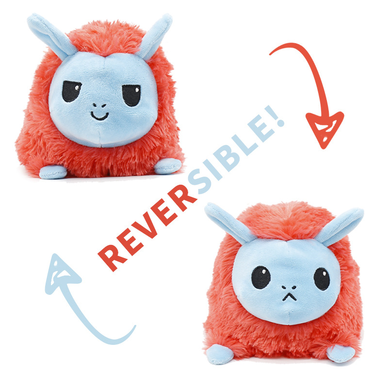 Mood-Flip Fuzzy Monster Plushie โ photo 4