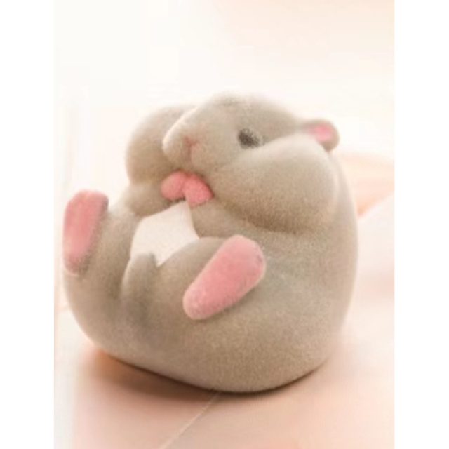 Velvety Flocked Hamster Squishy โ photo 2