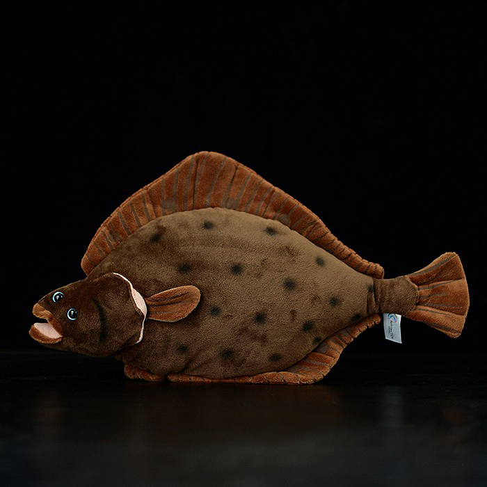 Floppy Flounder Realistic Fish Plush