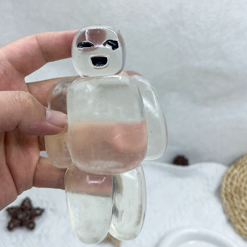 Squishy Clear Jelly Man