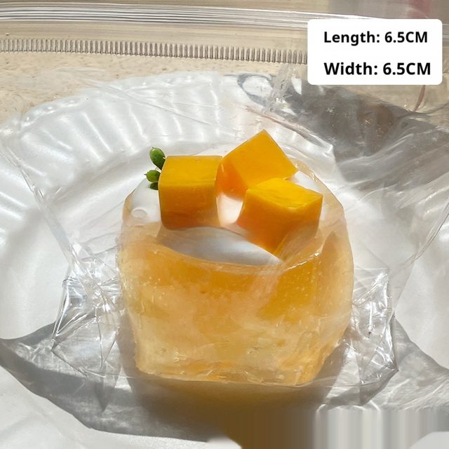 Mango Cube Sponge Cake Squishy