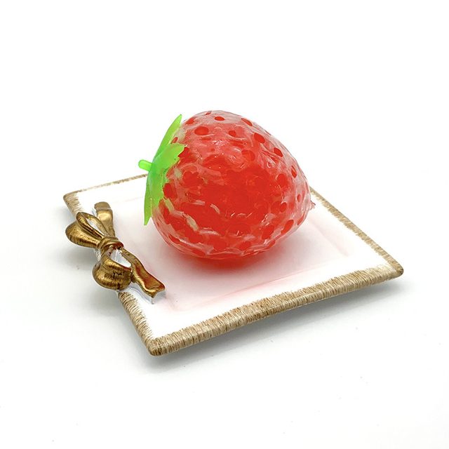 Squishy Strawberry Bead Squeeze Ball