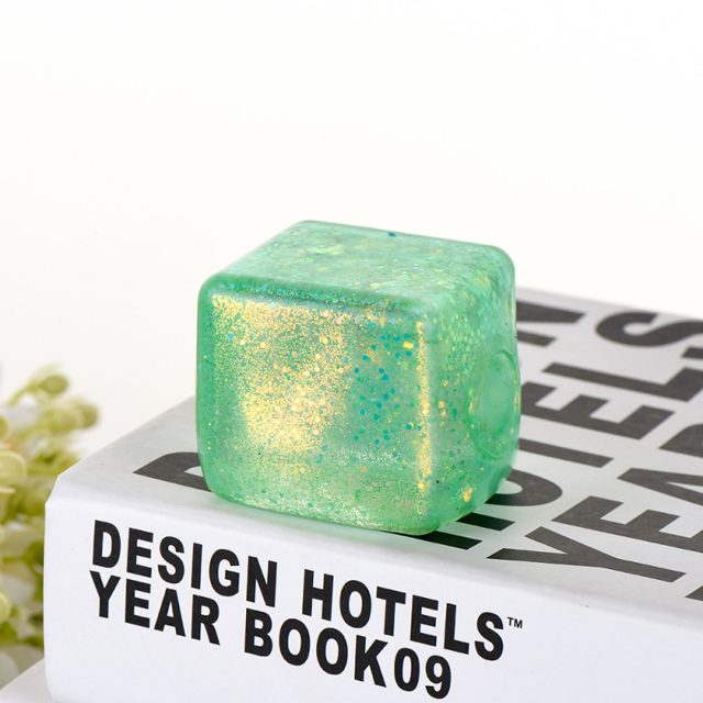 Pink Glitter Ice Cube Squishy — photo 5