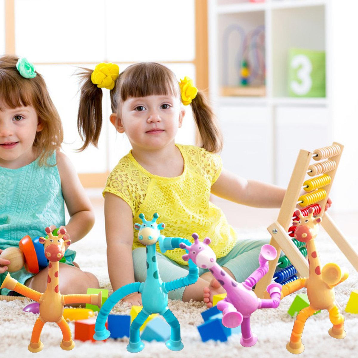 Giraffe Tubes Sensory Spring Stretch Squeeze Toy โ photo 3