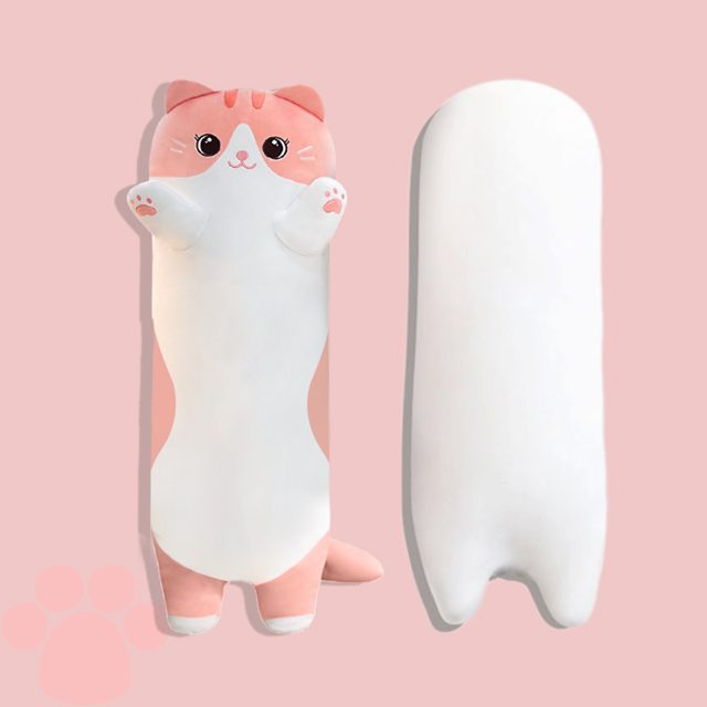 Long Sleepy Cat Hug Pillow Plush — photo 6