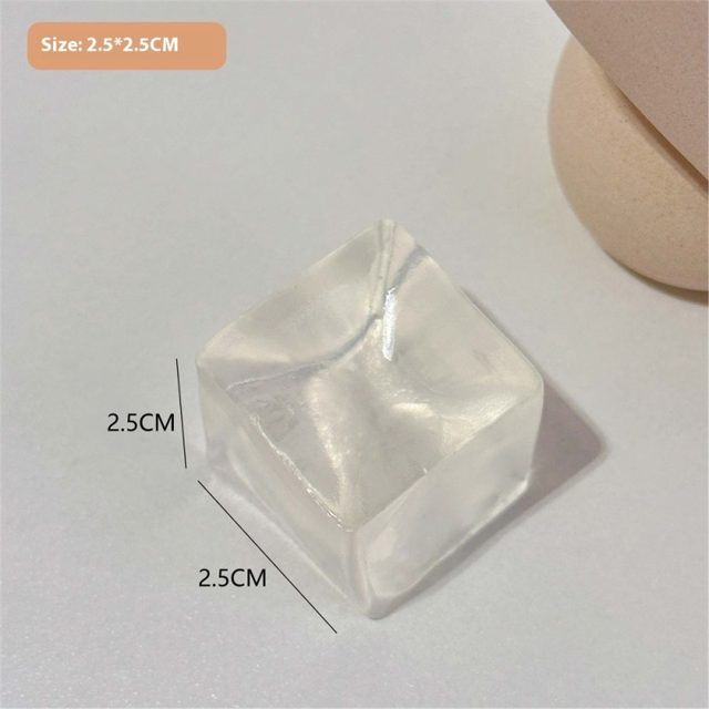 Crystal Clear Ice Cube Jelly Squishy
