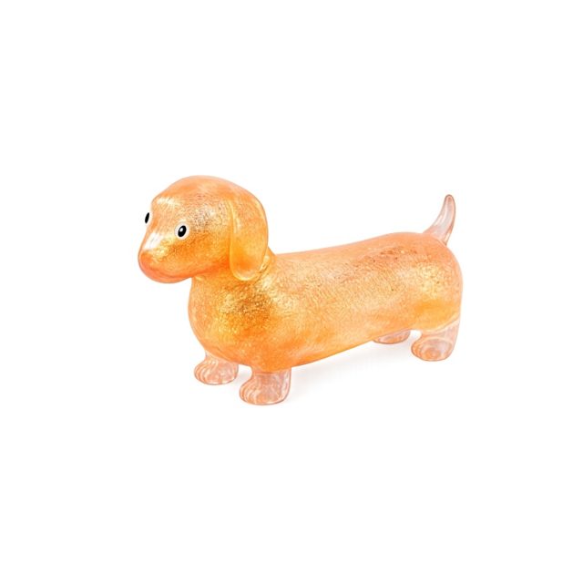 Sparkle Wiener Dog Glitter Squishy