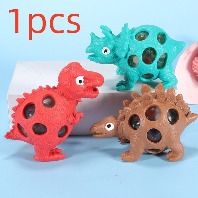 Bead-Bursting Dino Squish Ball