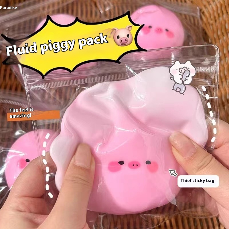 Squishy Fluid Piggy Water Blob — photo 3