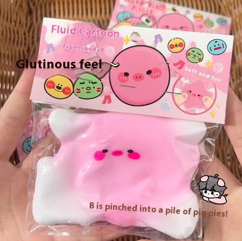 Squishy Fluid Piggy Water Blob — photo 4