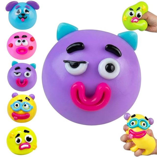 Build-a-Goofy-Face Squeeze Ball