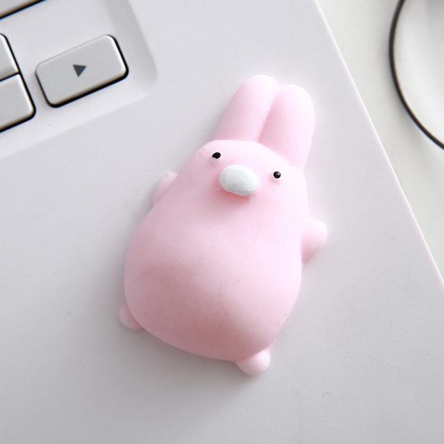 Pudgy Pink Bunny Mochi