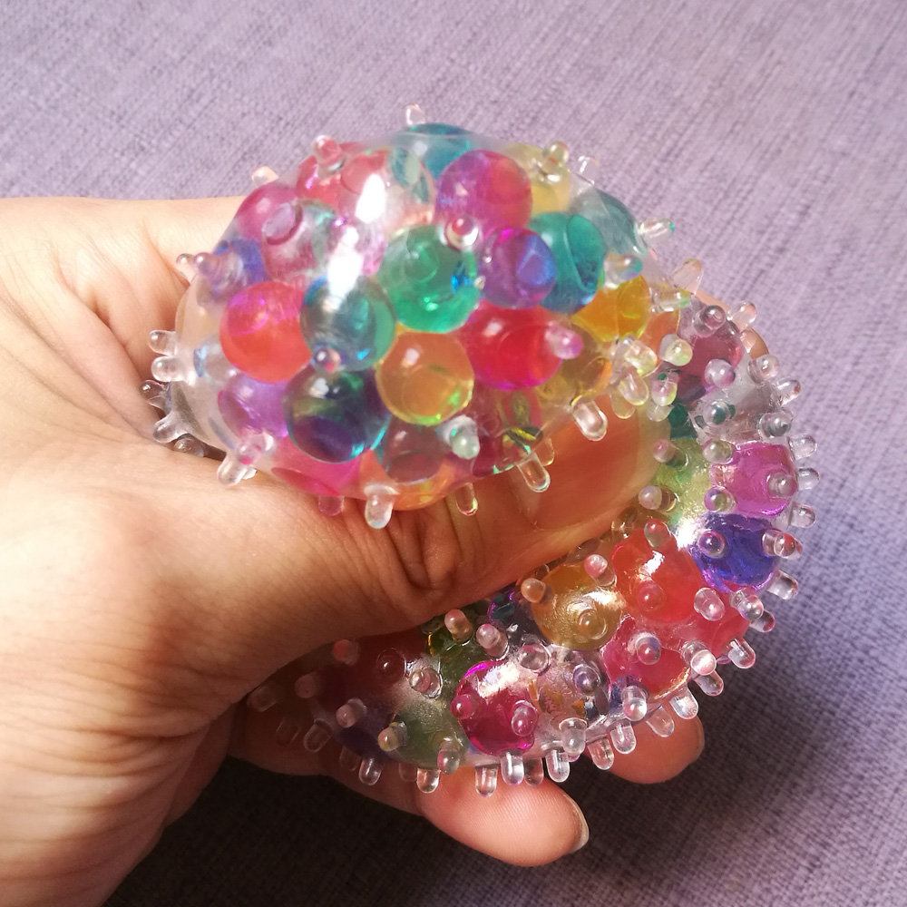 Rainbow Bead Spiky Squeeze Ball — photo 2