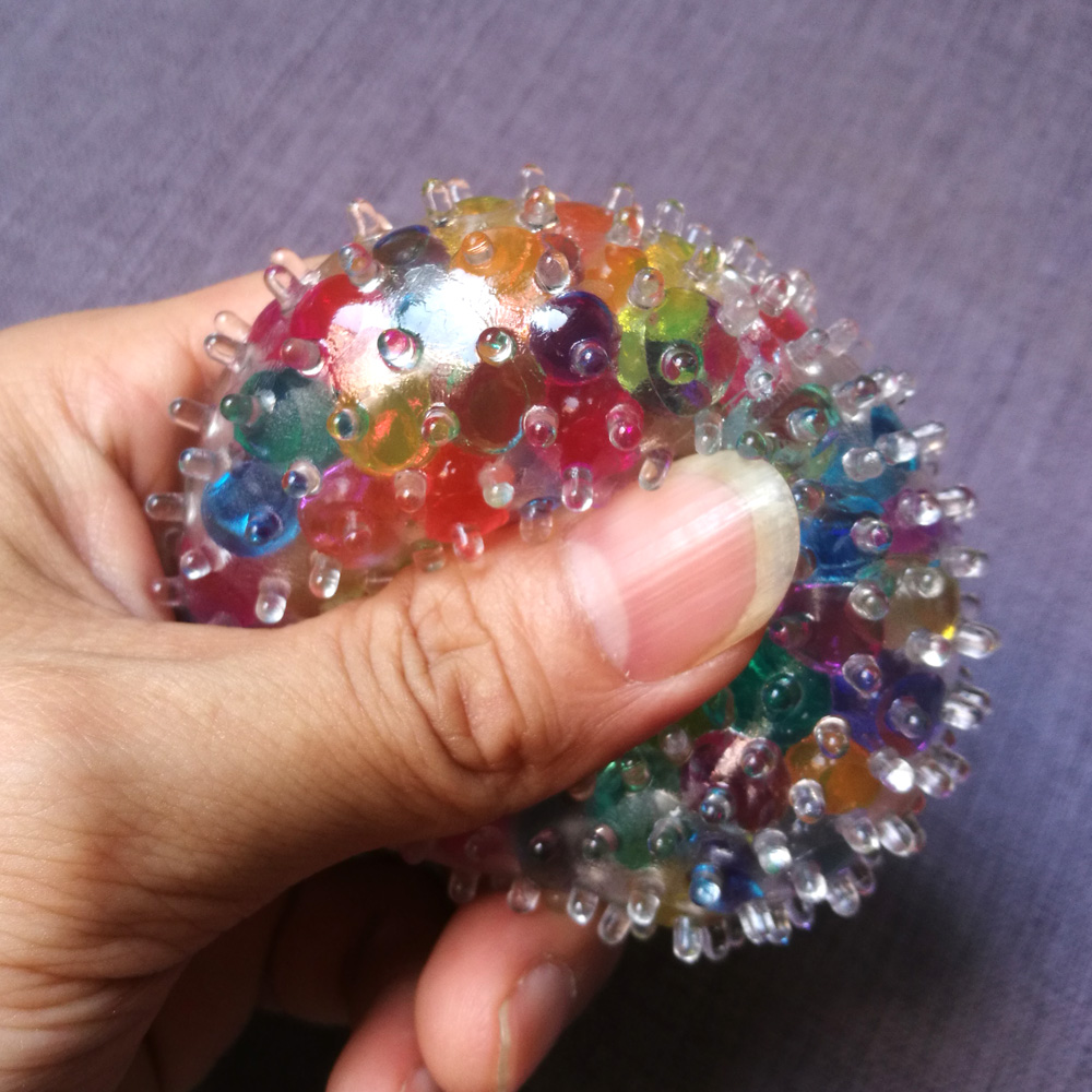 Rainbow Bead Spiky Squeeze Ball — photo 5
