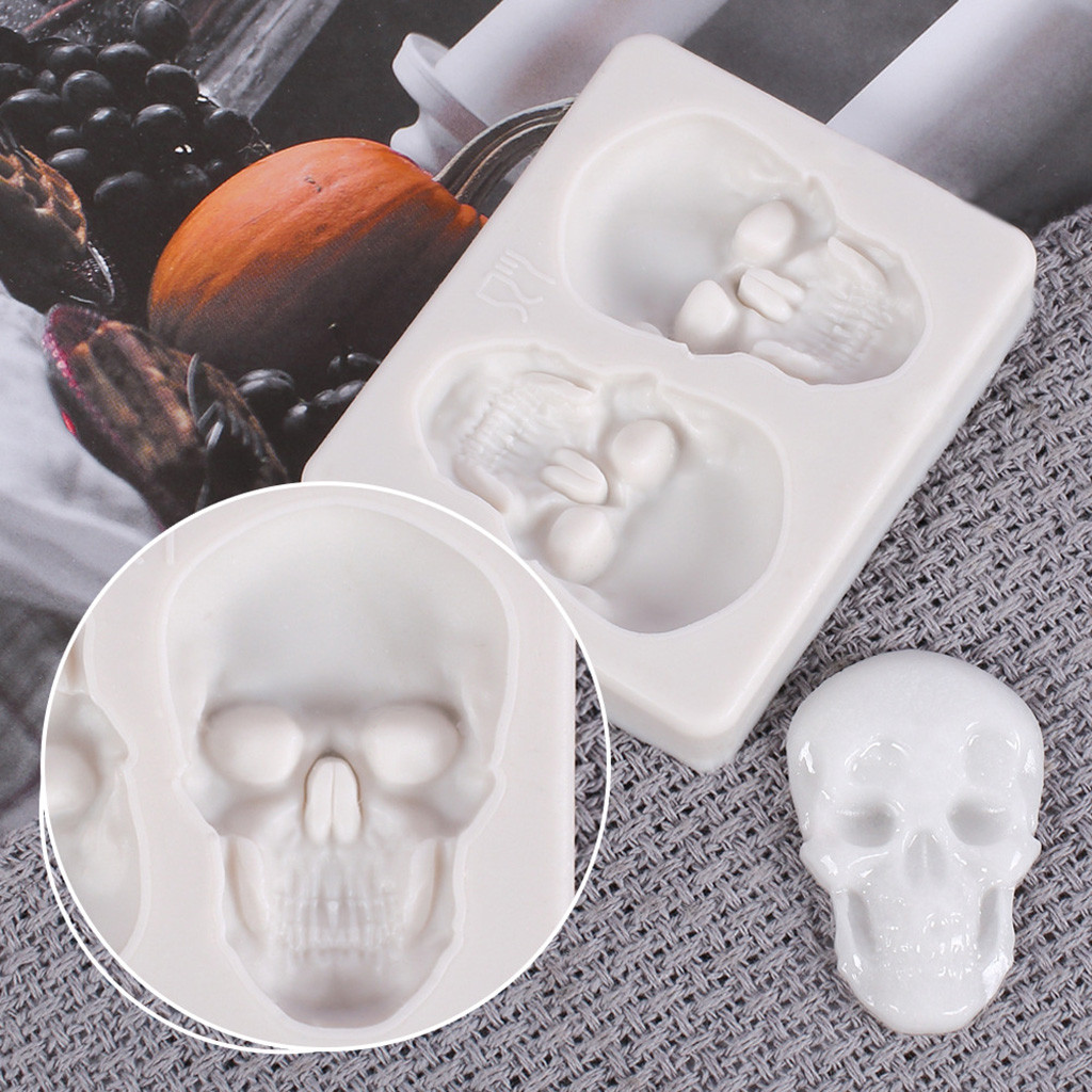 Halloween 2 Skull Silicone Mold Toy — photo 2