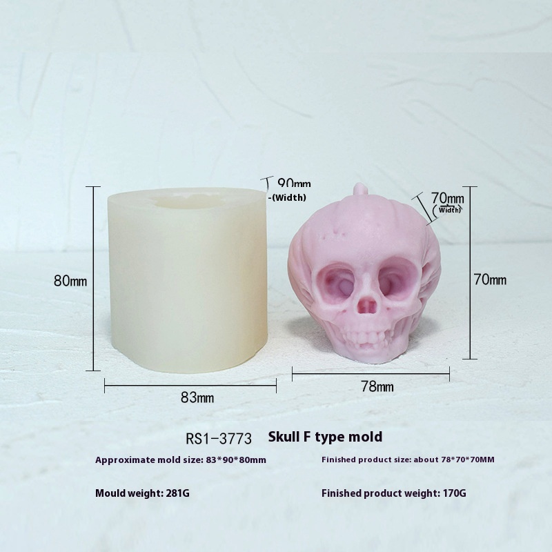 Halloween Multiple Skull Silicone Mold Toy — photo 2