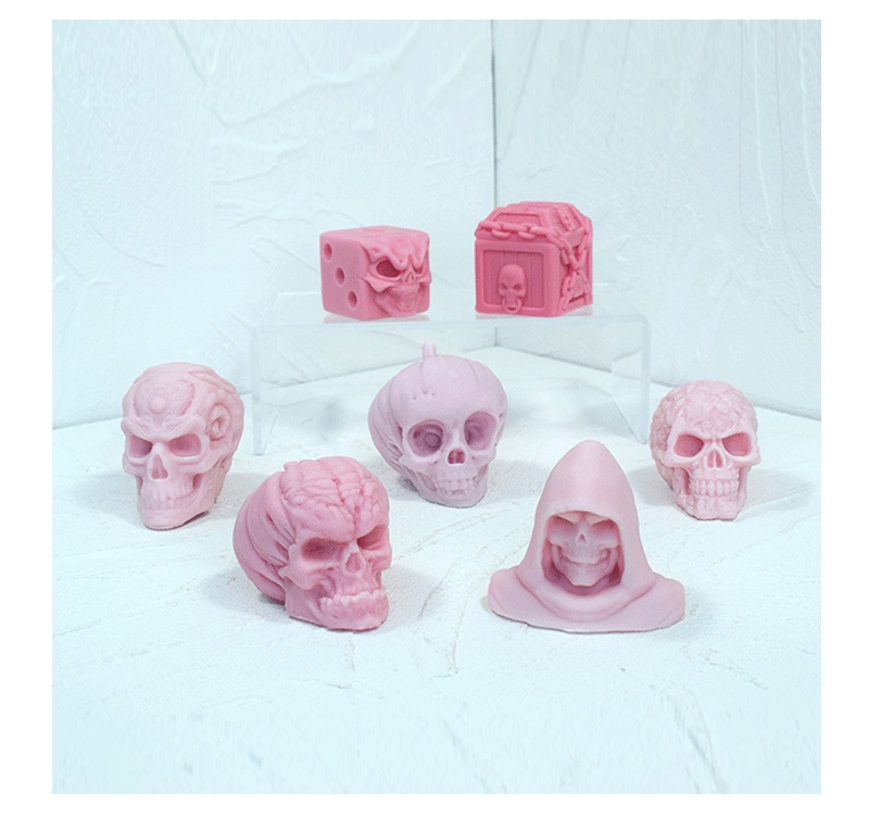 Halloween Multiple Skull Silicone Mold Toy — photo 4