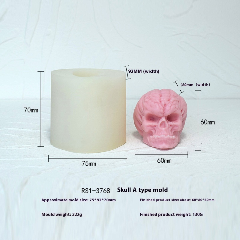 Halloween Multiple Skull Silicone Mold Toy