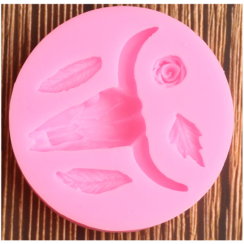 Halloween Skull Silicone Fondant Cake Toy — photo 2