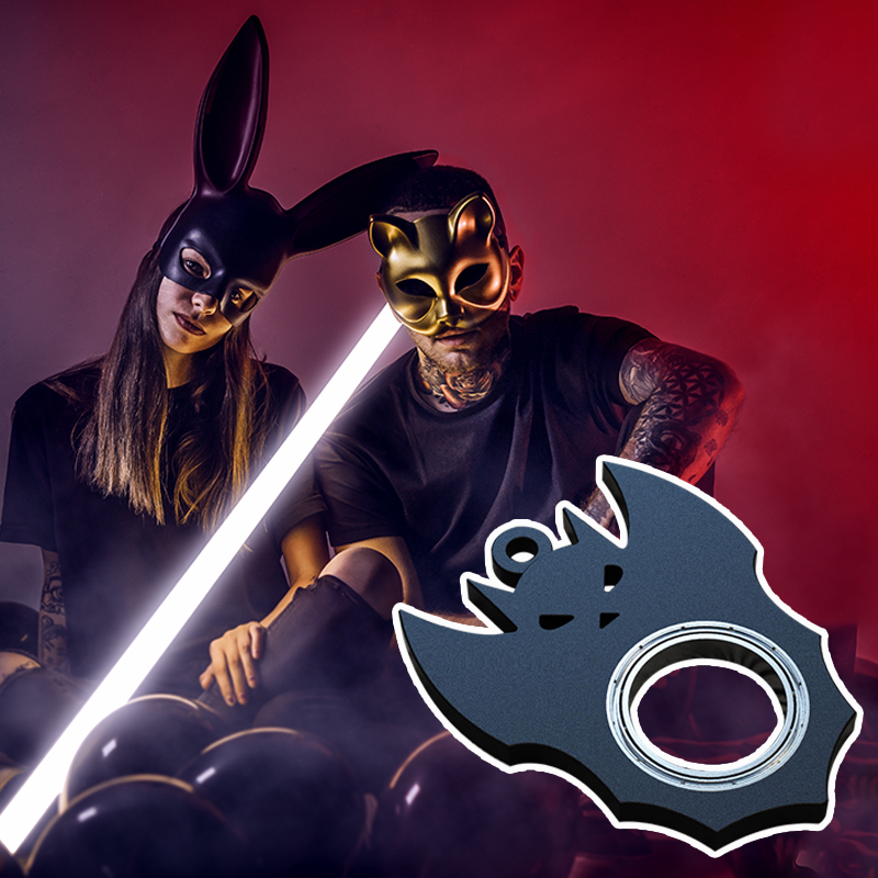 Halloween Spinner Bat Demon Ghost Keychain โ photo 5