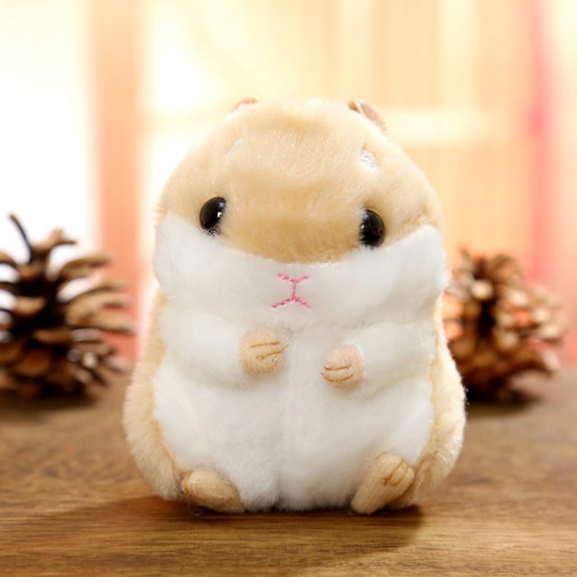 Chubby Hamster Keychain (Caramel)