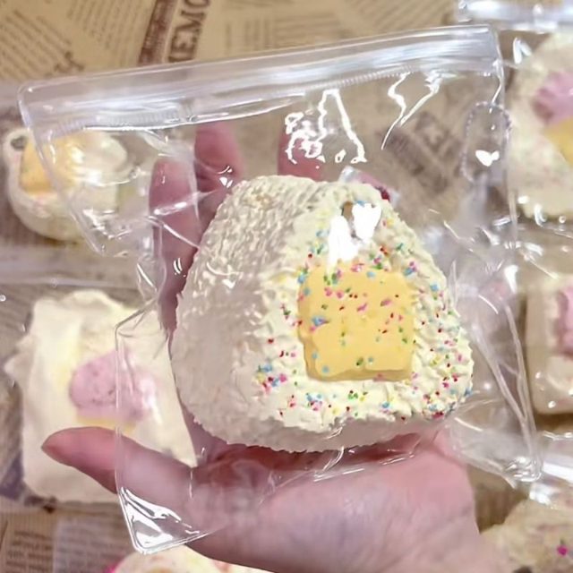Butter Block Sprinkle Onigiri Squishy