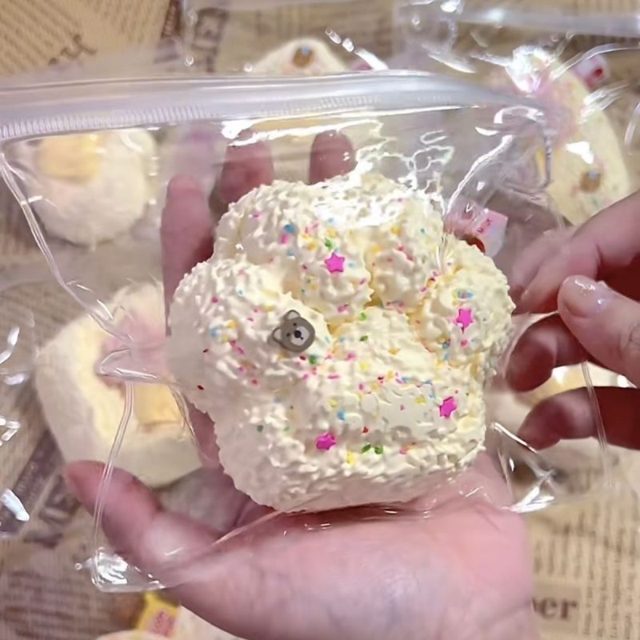 Whipped Cream Paw Squishy
