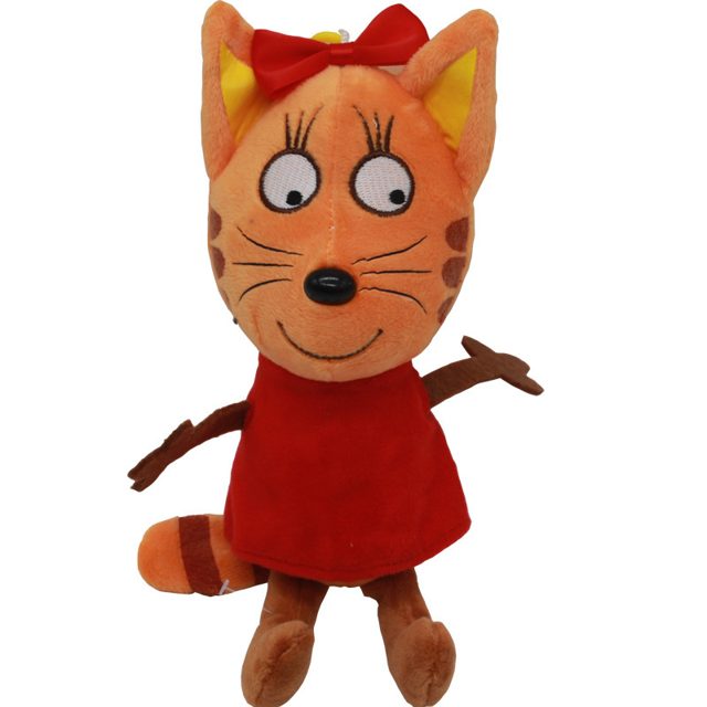 Bow-Wearing Kitty Plushie