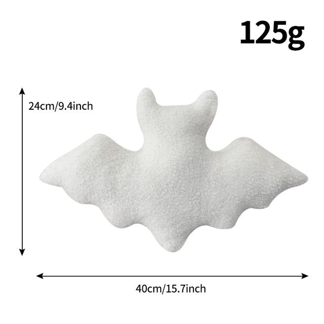 Ghostly White Bat Pillow Plush