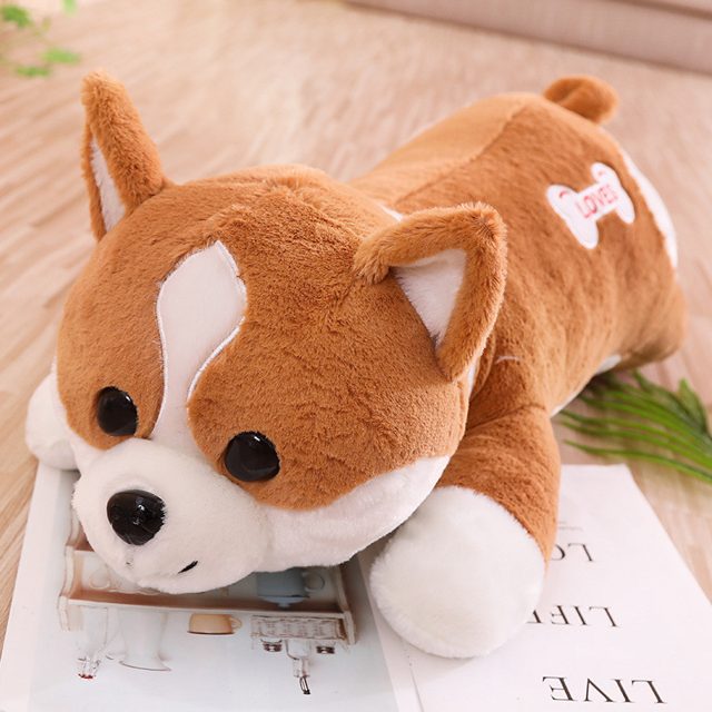 Sleepy Pink Husky Puppy Plush โ photo 3