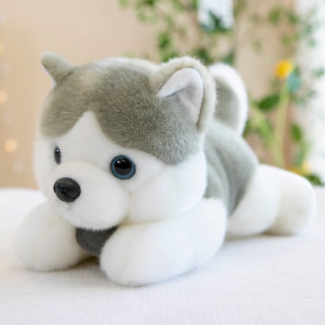 Sleepy Husky Puppy Plush