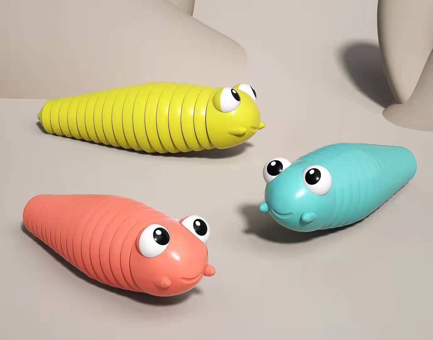 Wiggly Rainbow Slug Fidget Toy — photo 5