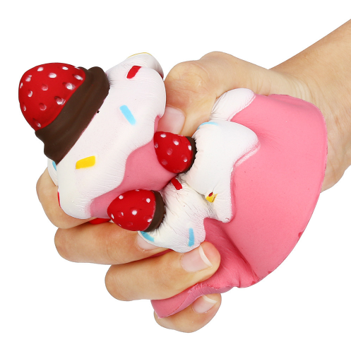 Jumbo Strawberry Cupcake Squishy โ photo 2
