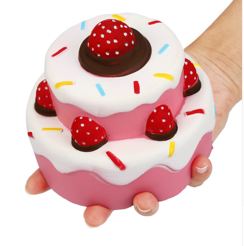 Jumbo Strawberry Cupcake Squishy