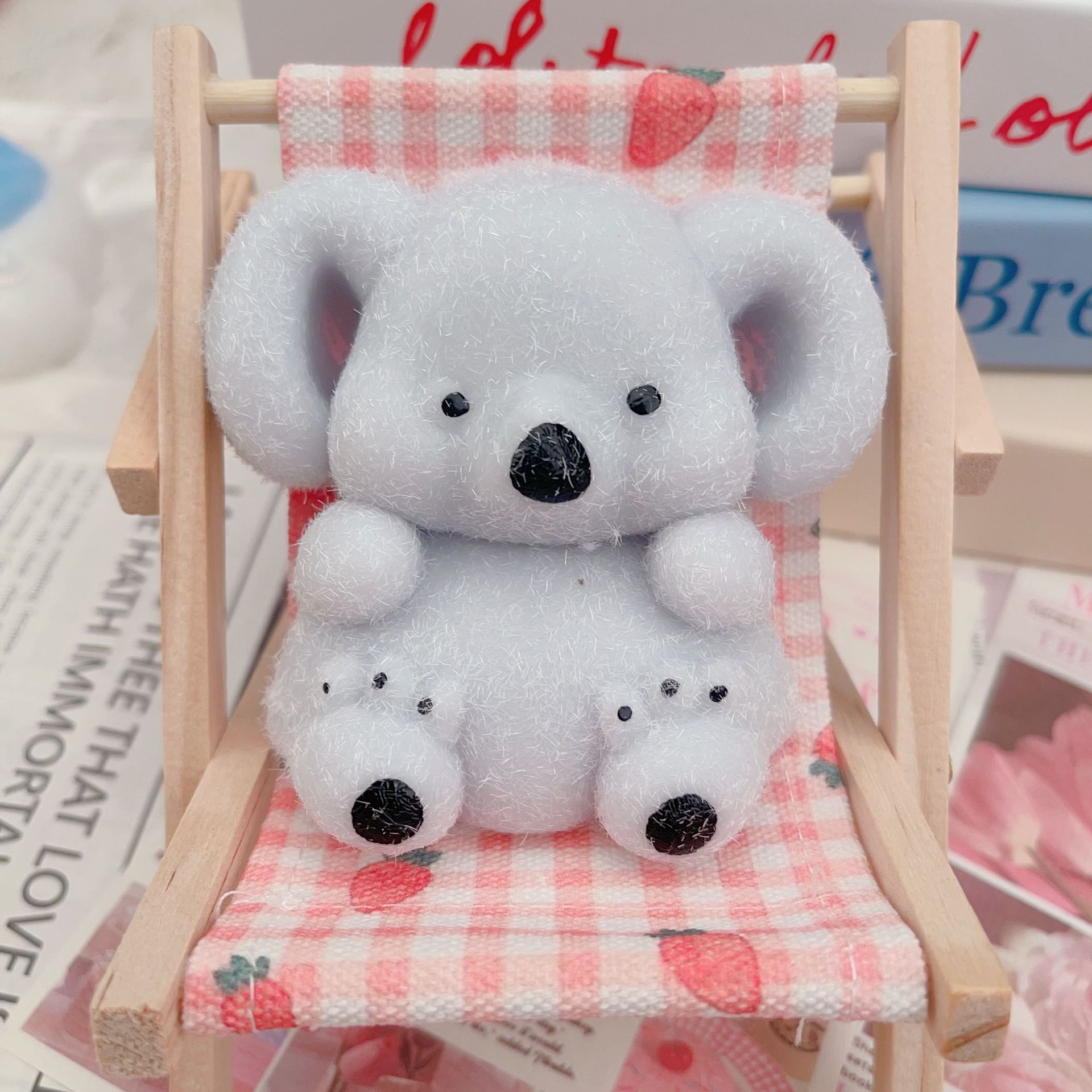 Fuzzy Flocked Baby Koala — photo 4