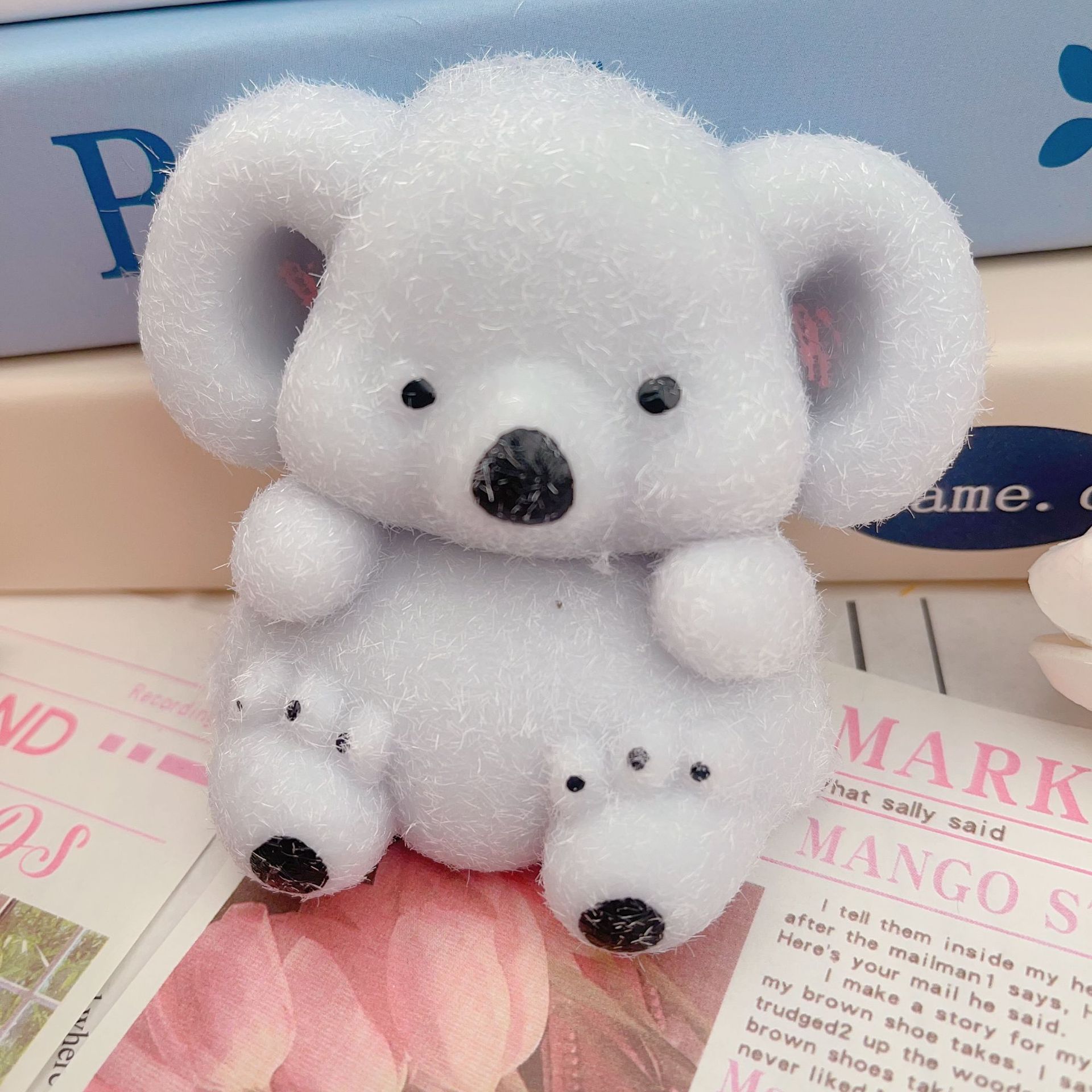 Fuzzy Flocked Baby Koala — photo 5