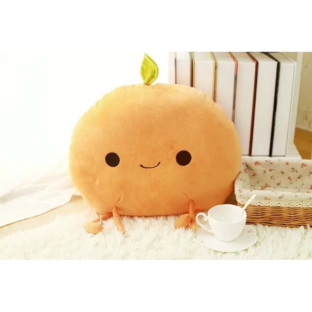 Big Smiley Peach Pillow Plush — photo 2