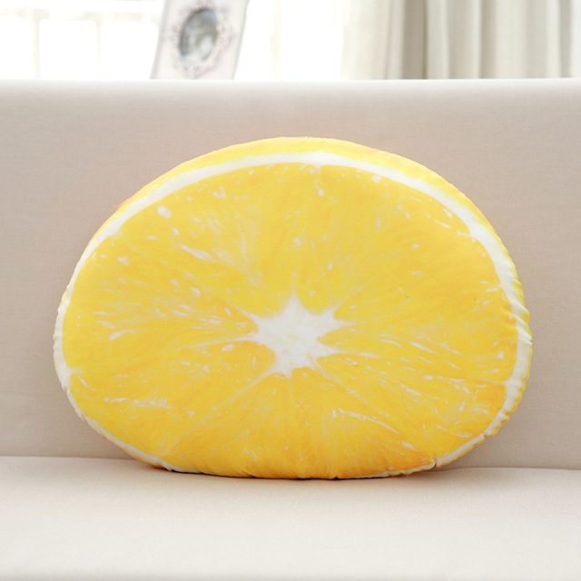 Juicy Lemon Slice Pillow Plush