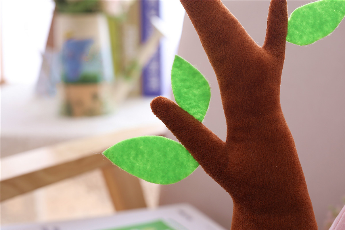 Pink Mole Plush With Mini Tree โ photo 3