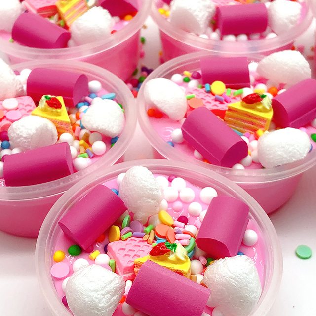 Pink Candy Sprinkle Cloud Slime — photo 2