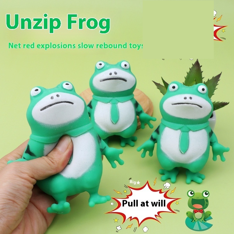 Lonely Tie-Wearing Stretch Frog