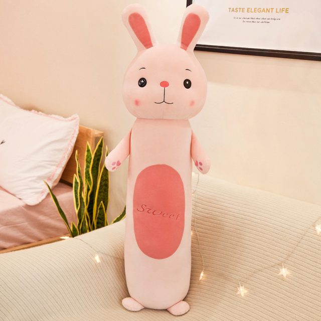 Sweet Bunny Long Hug Pillow Plush